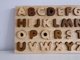 QToys Natural Capital Letter Puzzle 952 | The Nest Attachment Parenting Hub